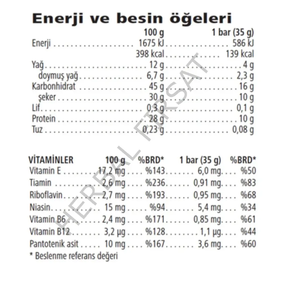 Herbalife Limonlu Protein Bar Aromalı 14 Adet