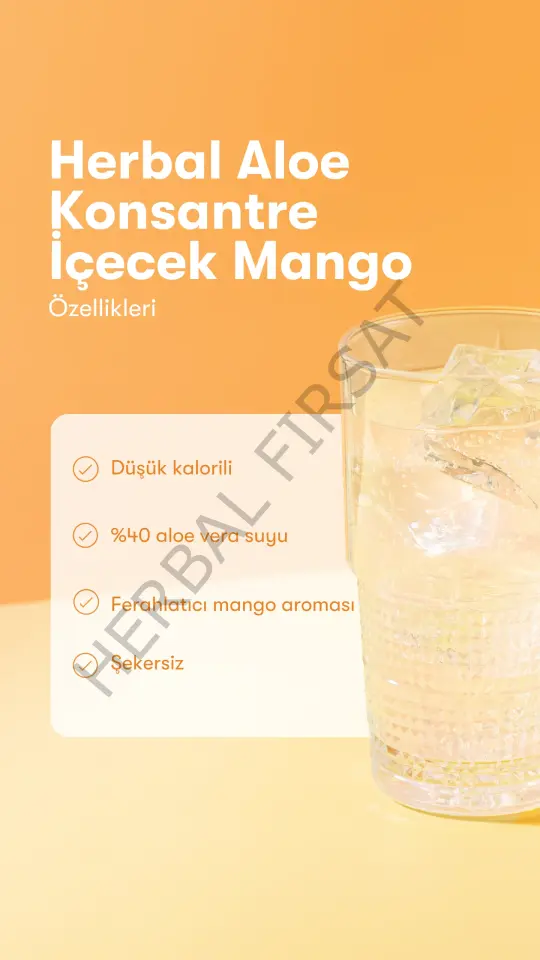 Herbalife Aloe Vera Suyu Mango Aromalı 473ml