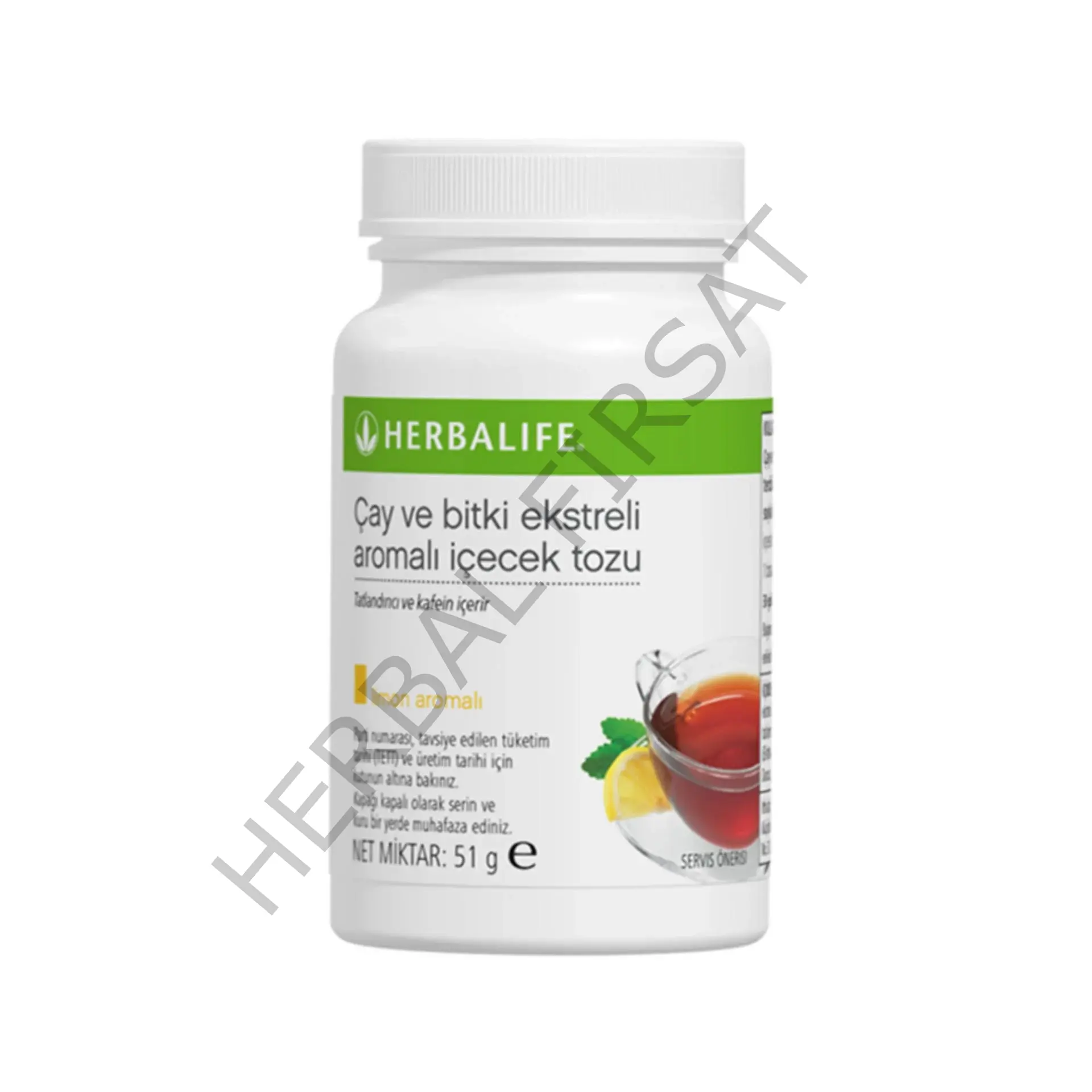 Bitkisel Konsantre Herbalife Çayı Limon Aromalı 51g