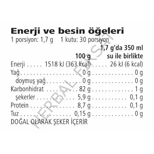 Bitkisel Konsantre Herbalife Çayı Ahududu Aromalı 51g