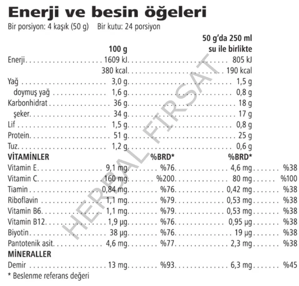Herbalife RB ProMax Çikolata Aromalı 1000g