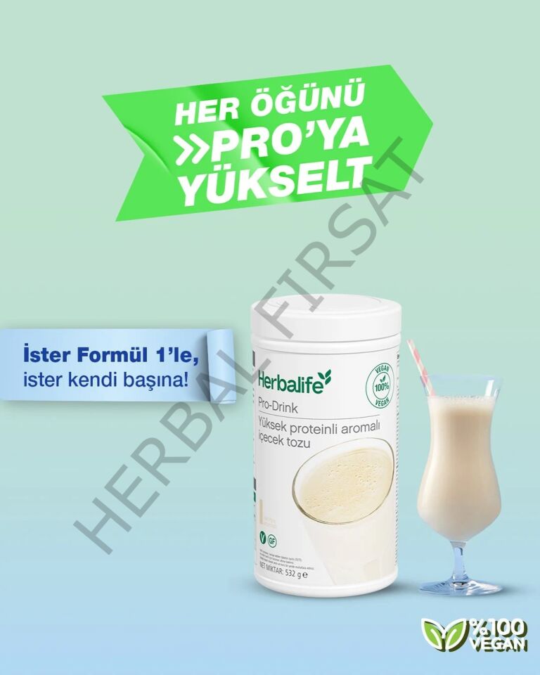 Herbalife Pro-Drink Yüksek Proteinli Aromalı İçecek Tozu