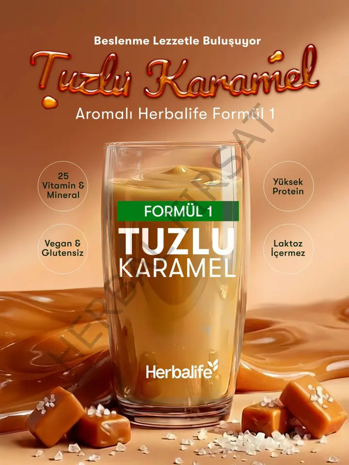 Formül 1 Herbalife Tuzlu Karamel Aromalı Shake 500 g