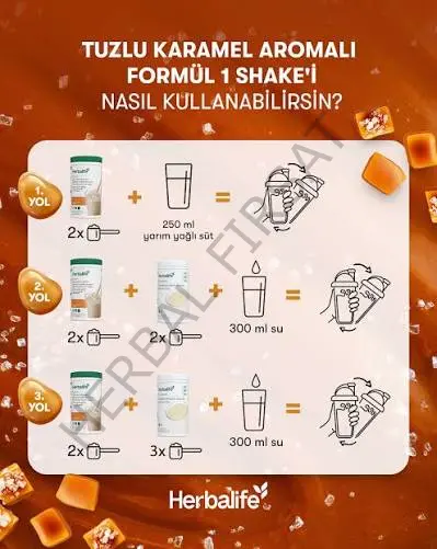 Formül 1 Herbalife Tuzlu Karamel Aromalı Shake 500 g