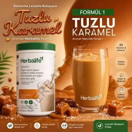 Formül 1 Herbalife Tuzlu Karamel Aromalı Shake 500 g