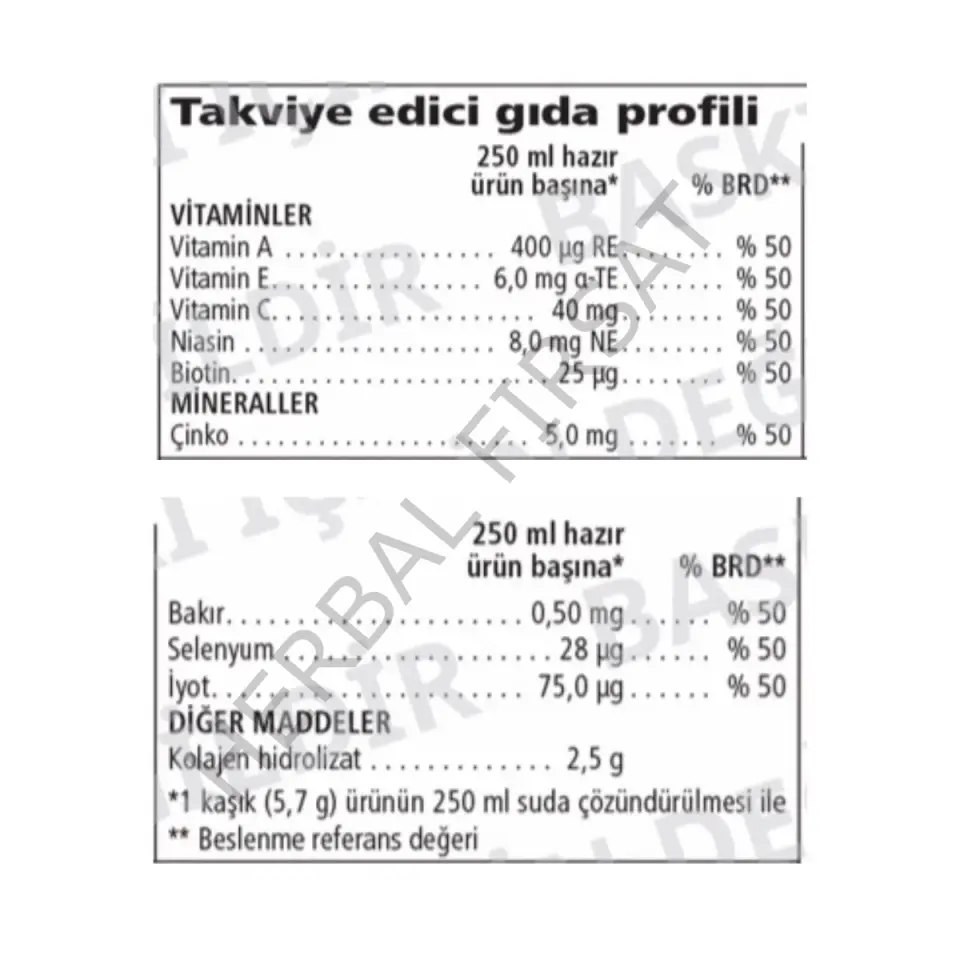 Herbalife Collagen Drink Powder Çilek & Limon Aromalı 171 g