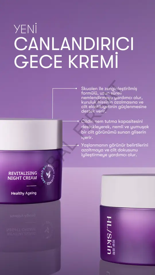 HL Skin Canlandırıcı Gece Kremi 50 ml
